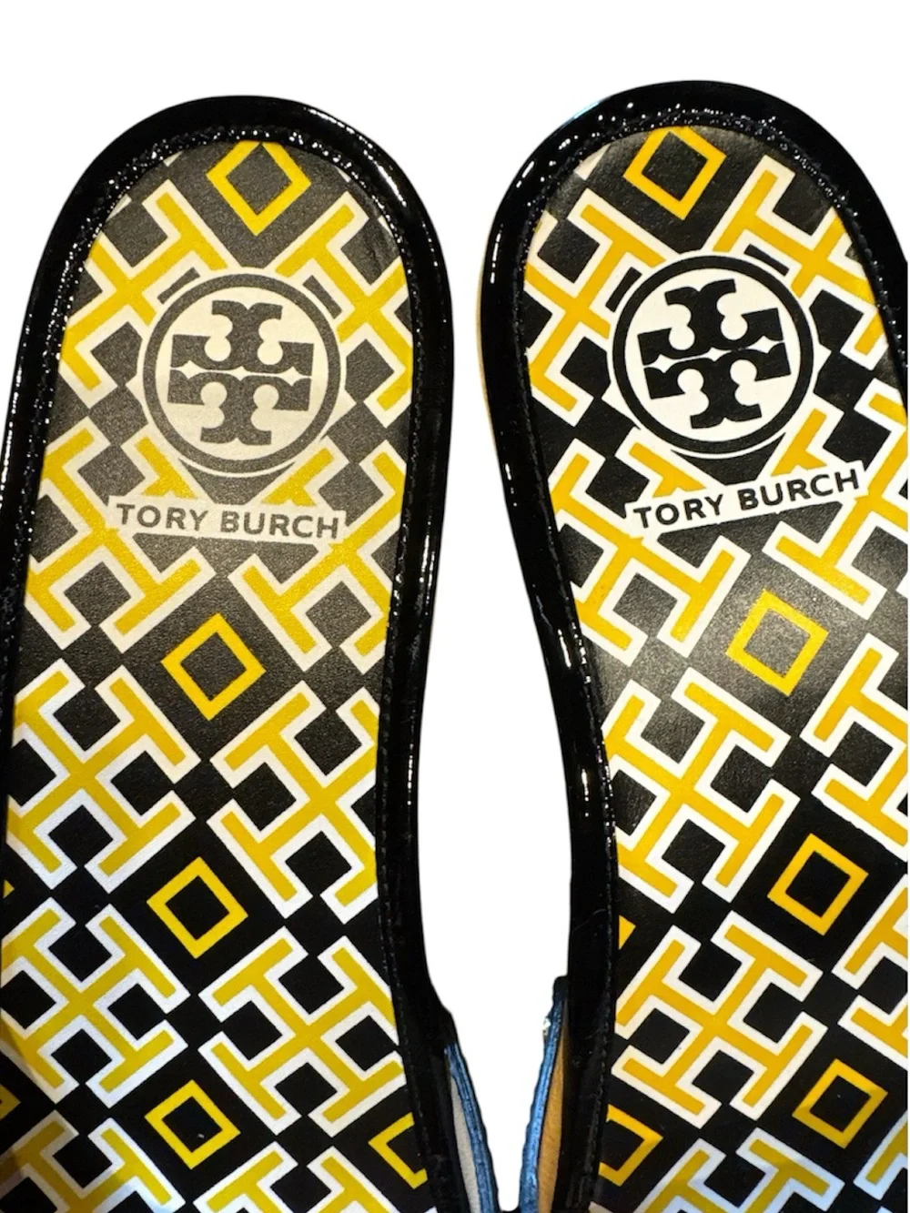 ⭐️NIB⭐️Tory Burch Dixon Black Patent Slide Sandals